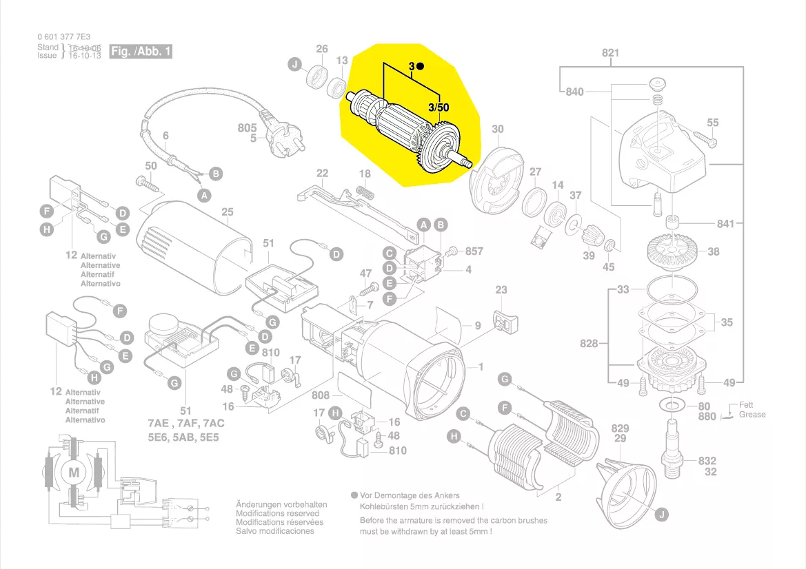 Induit BOSCH réf. 1 604 010 667